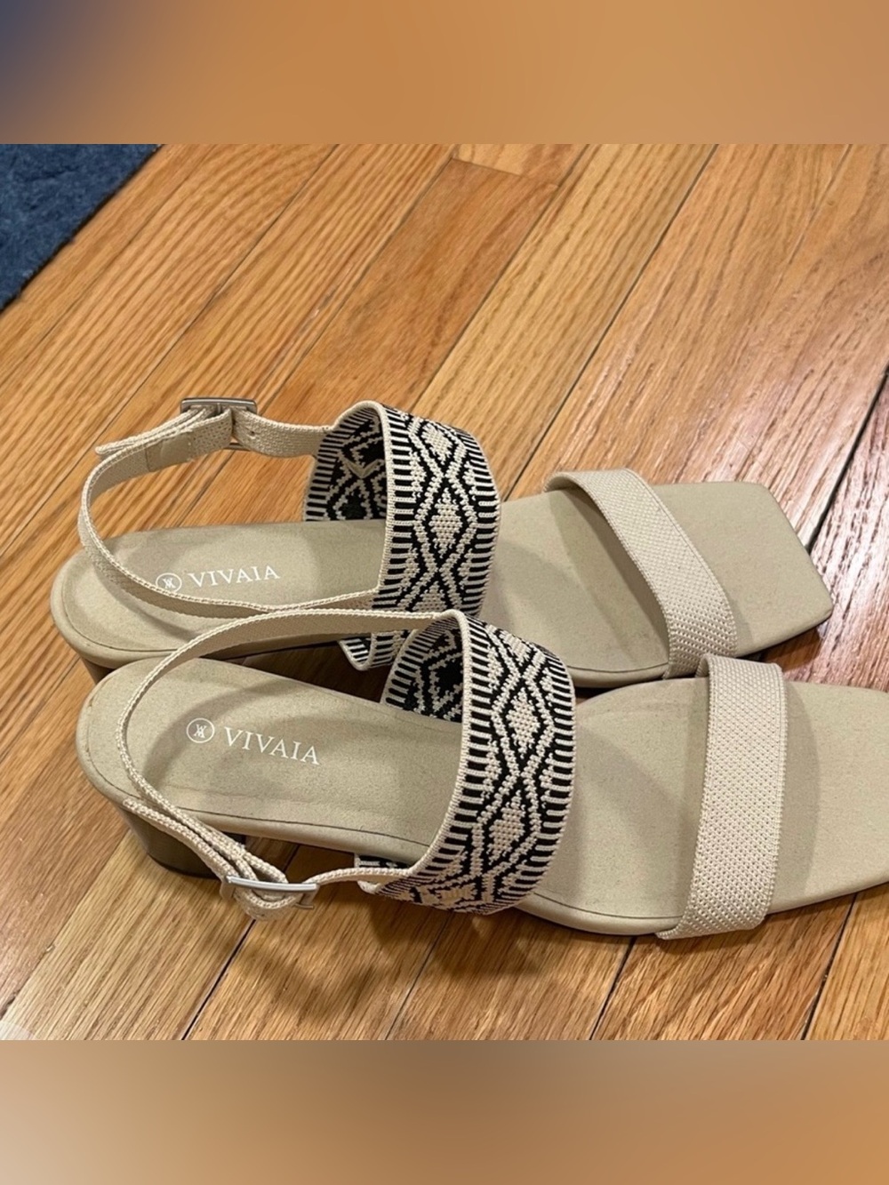 NWT Vivaia Square Toe Block Heel Sandals (Luna) Size EU 41 - Picture 7 of 9